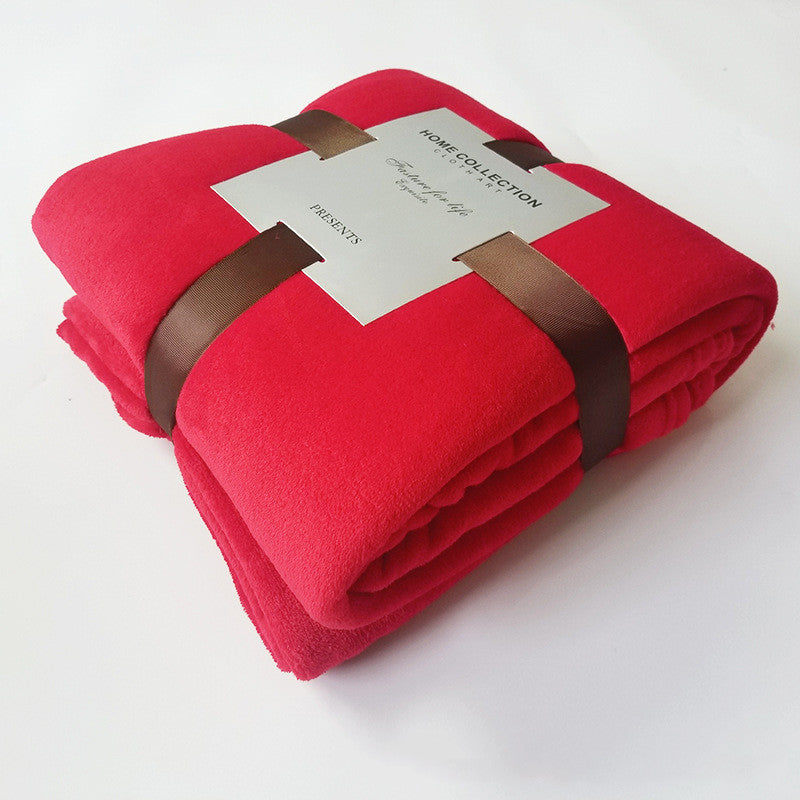 Soft Fleece Coral Throw