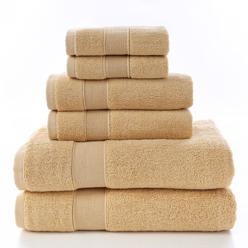 Luxury Cotton Bath Set Towels White