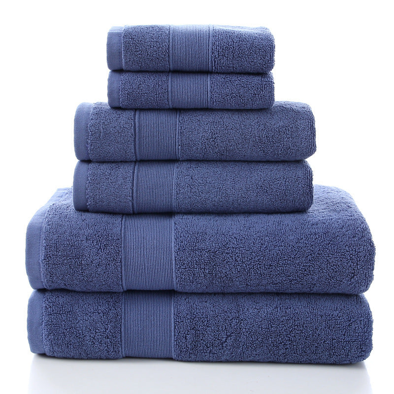 Luxury Cotton Bath Set Towels White