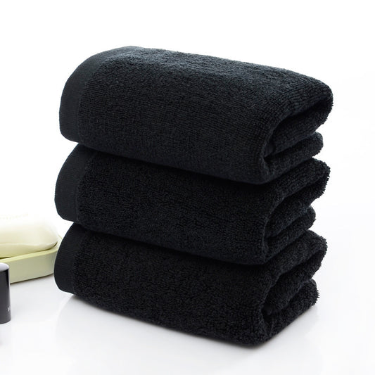 Black Cotton Towel