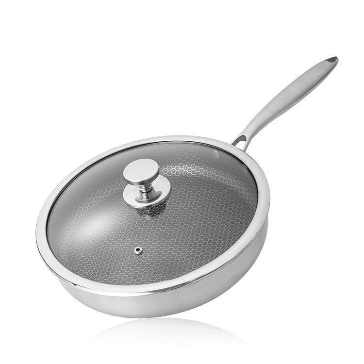 Induction Honeycomb Stainless Steel Non-stick Frying Pan