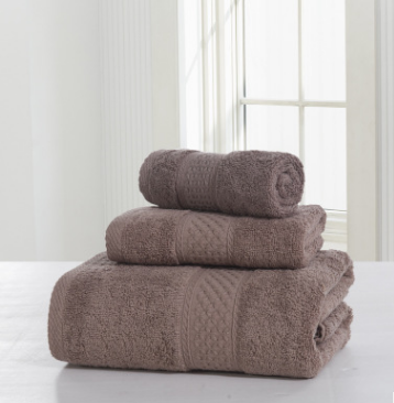 Double-Sided Pure Cotton Bath Towel Set