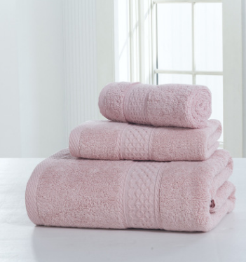 Double-Sided Pure Cotton Bath Towel Set