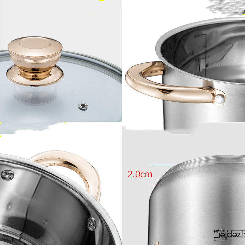 Thickened Stainless Steel Soup Pot