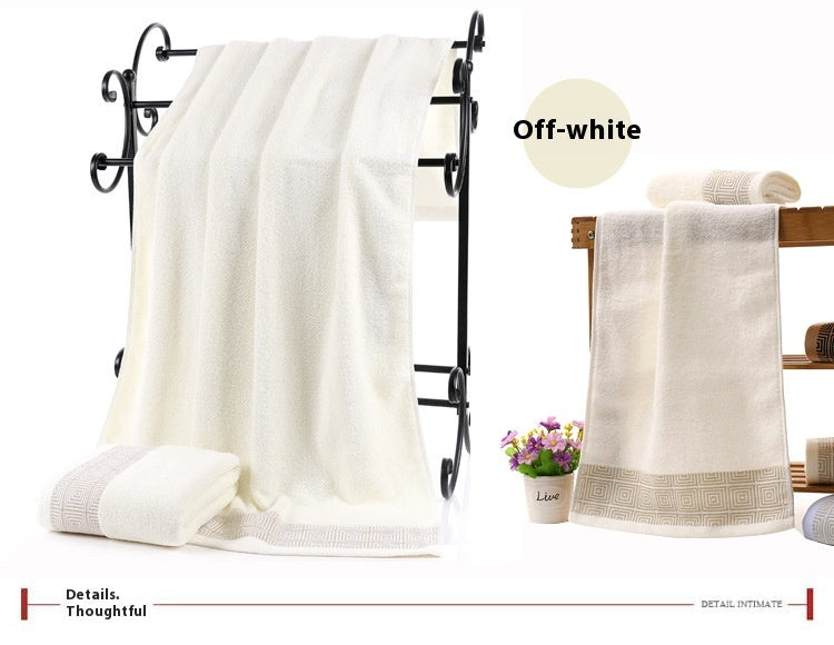 Pure Cotton Towels Three-piece Soft