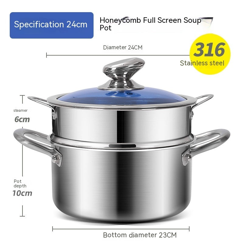 Non-stick Stainless Steel Casserole Pot