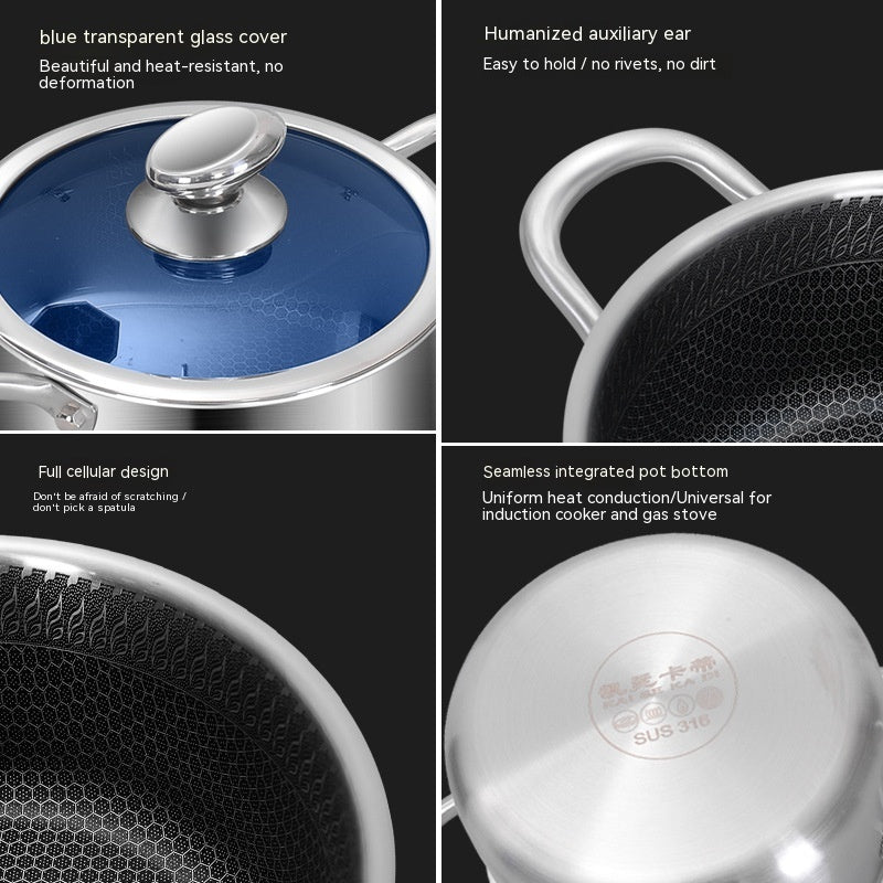 Non-stick Stainless Steel Casserole Pot