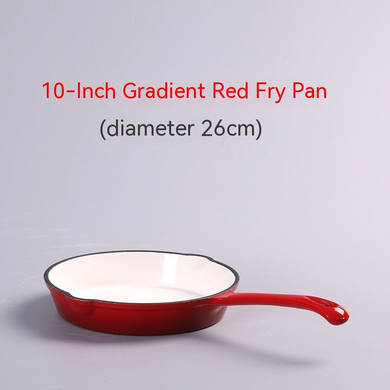 Enameled Cast-iron Non-stick Saute Frying Pan