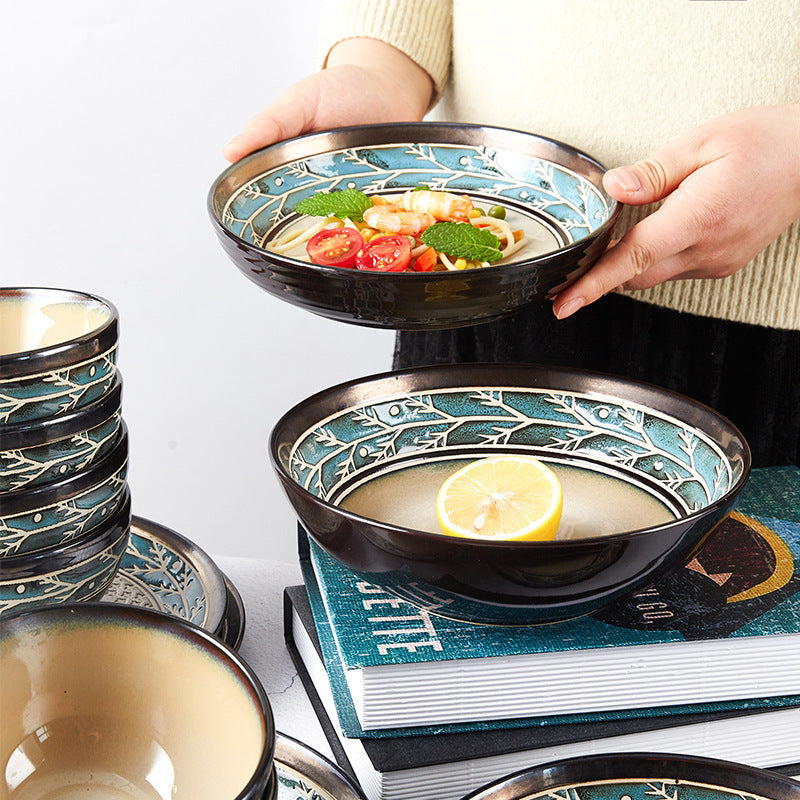 European Style Bowl And Plate Ceramic