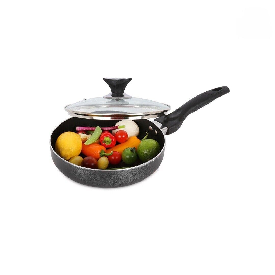 UWEVO Non Stick Induction Frying Pan With Lid 22 - 28 cm