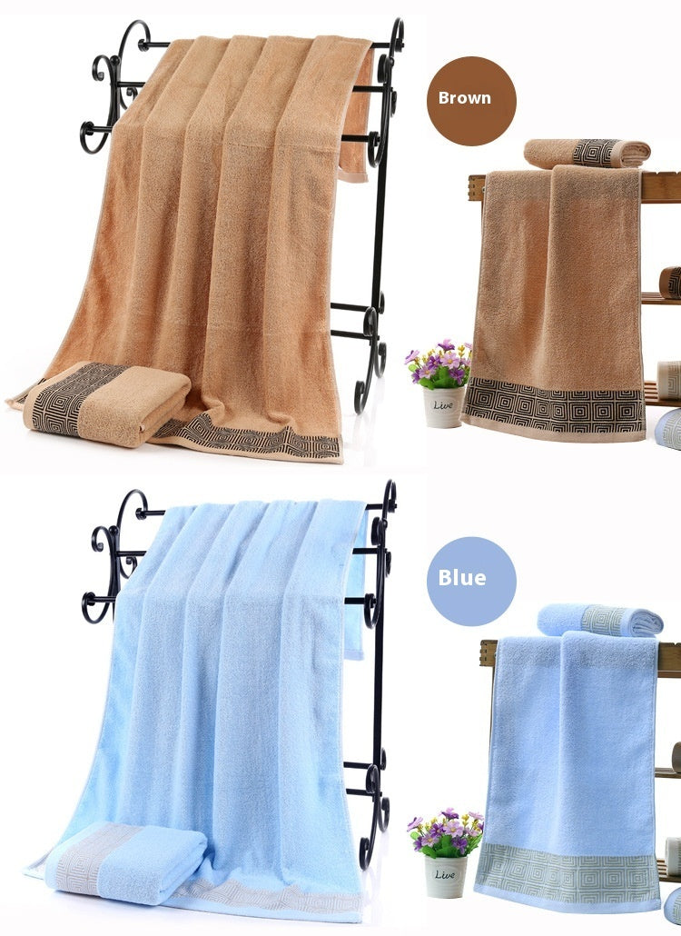 Pure Cotton Towels Three-piece Soft