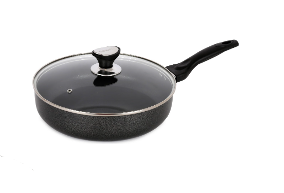 UWEVO Classic Induction Non Stick Frying Pan with Lid 22 - 28 cm