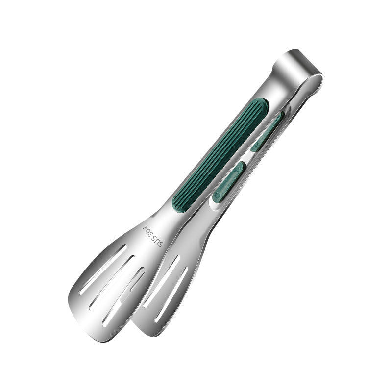 stainless steel kitchen tongs with silicone handle