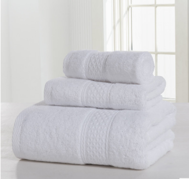 Double-Sided Pure Cotton Bath Towel Set