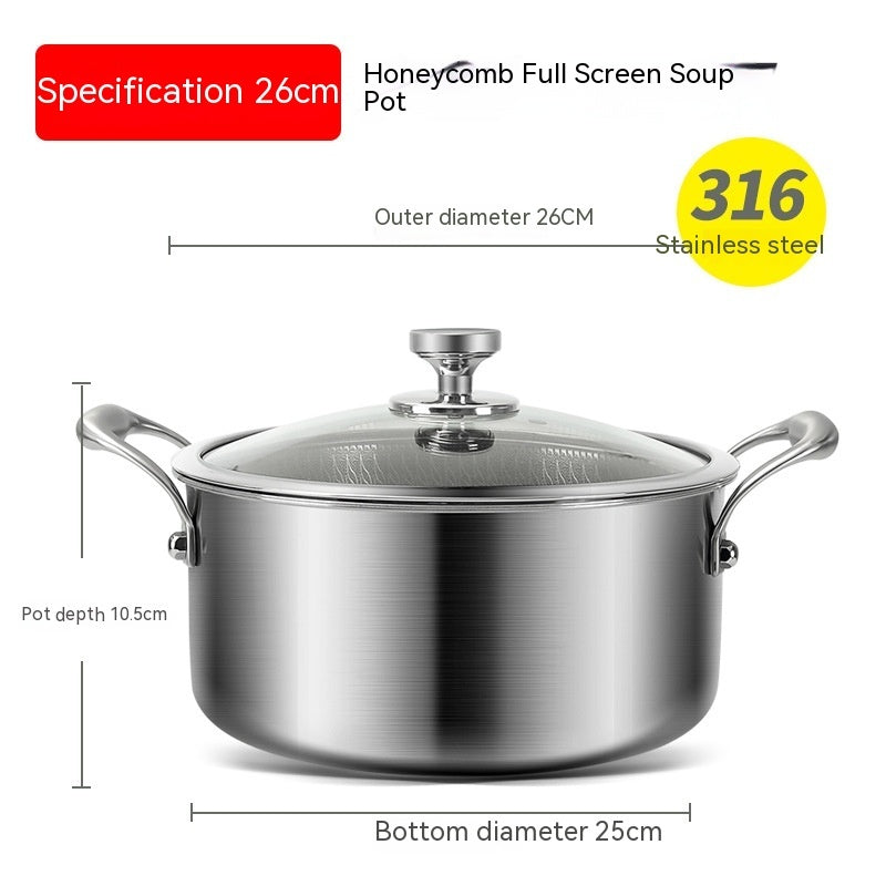 Non-stick Stainless Steel Casserole Pot