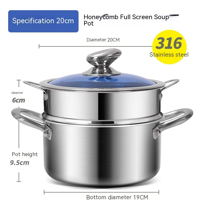 Non-stick Stainless Steel Casserole Pot