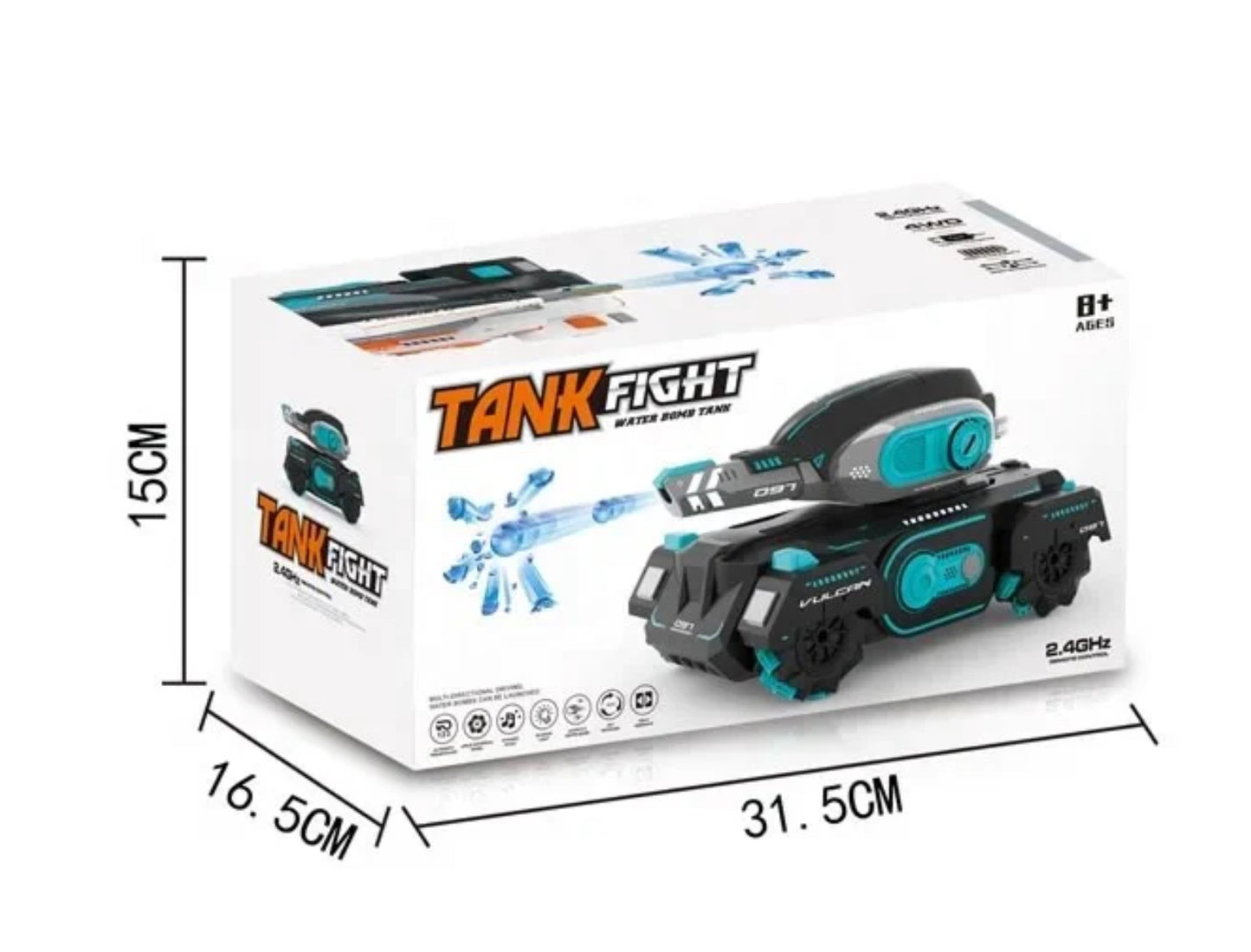 RC Tank With Soft Pellet Gun