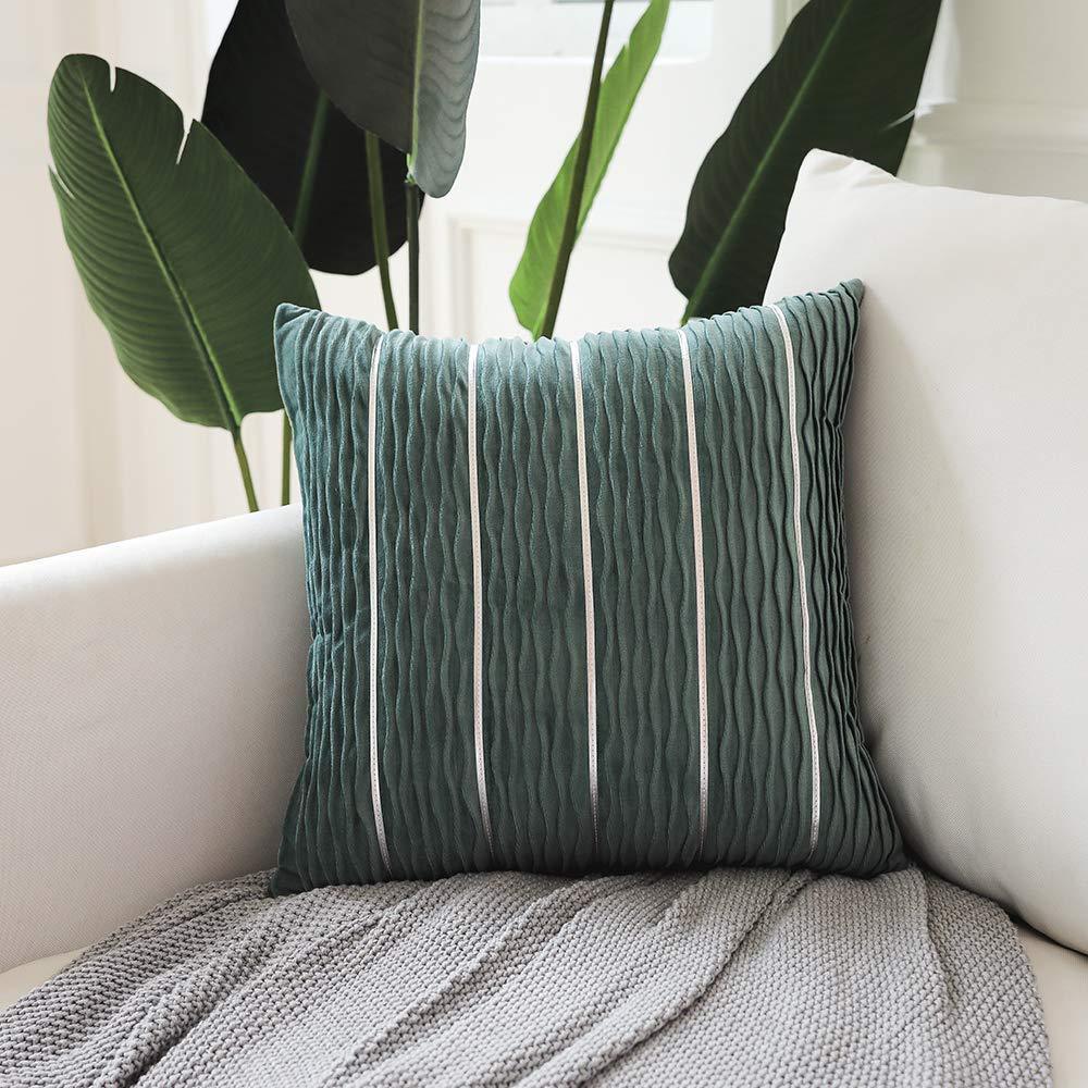 Luxury Striped Velvet Cushion