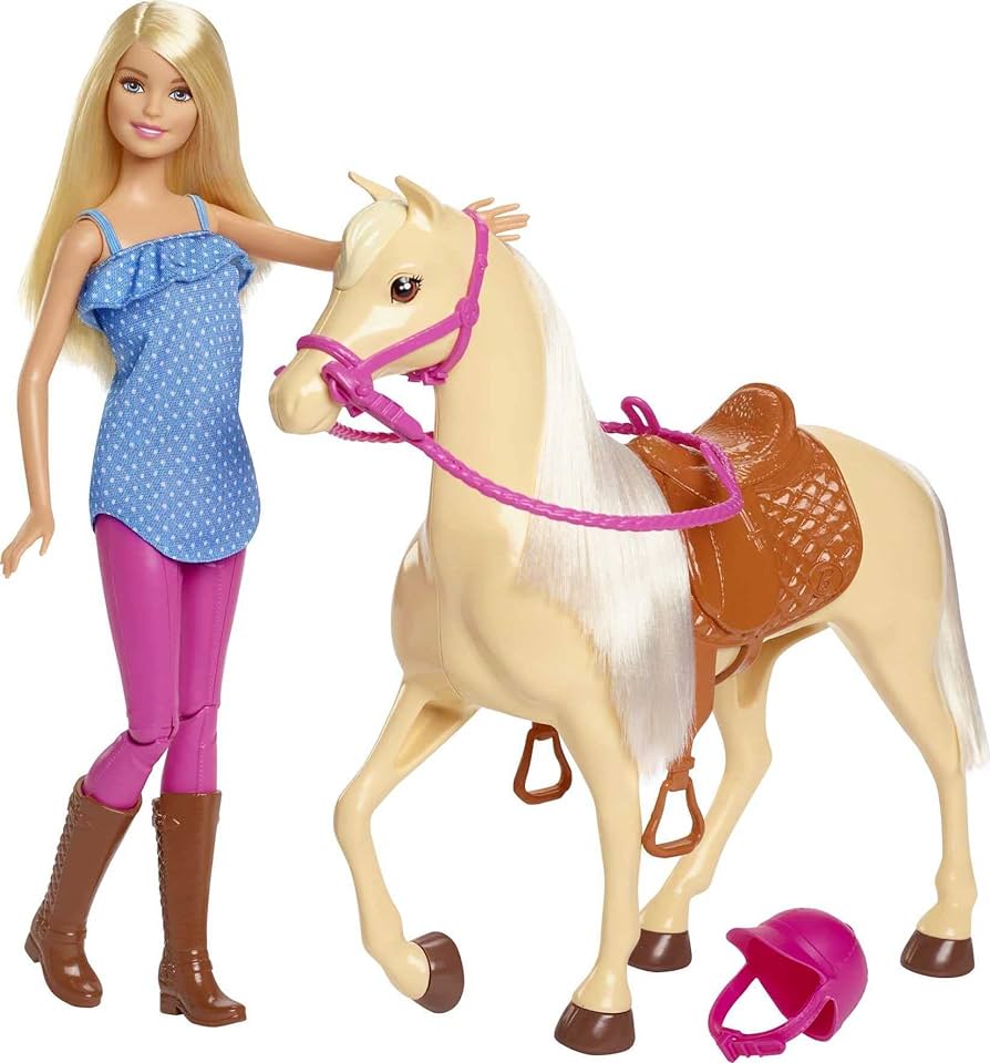 12 inch doll riding a horse