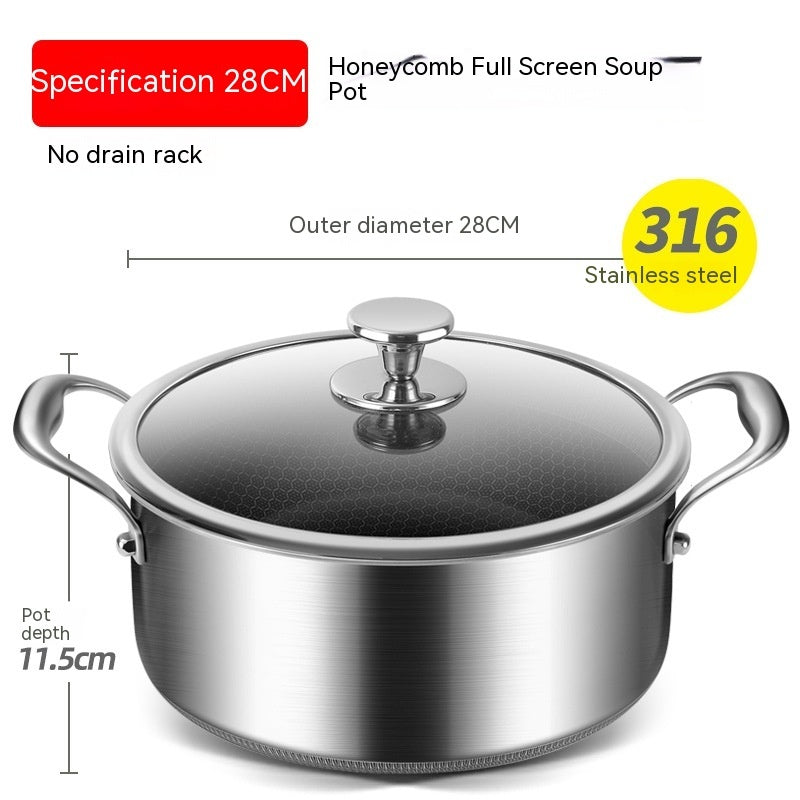 Non-stick Stainless Steel Casserole Pot