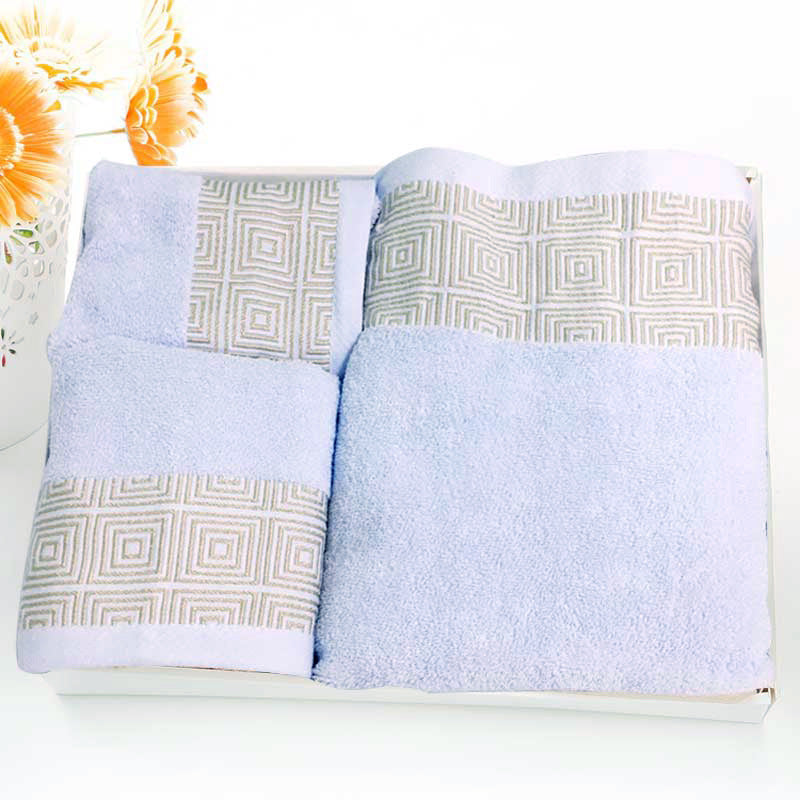 Pure Cotton Towels Three-piece Soft