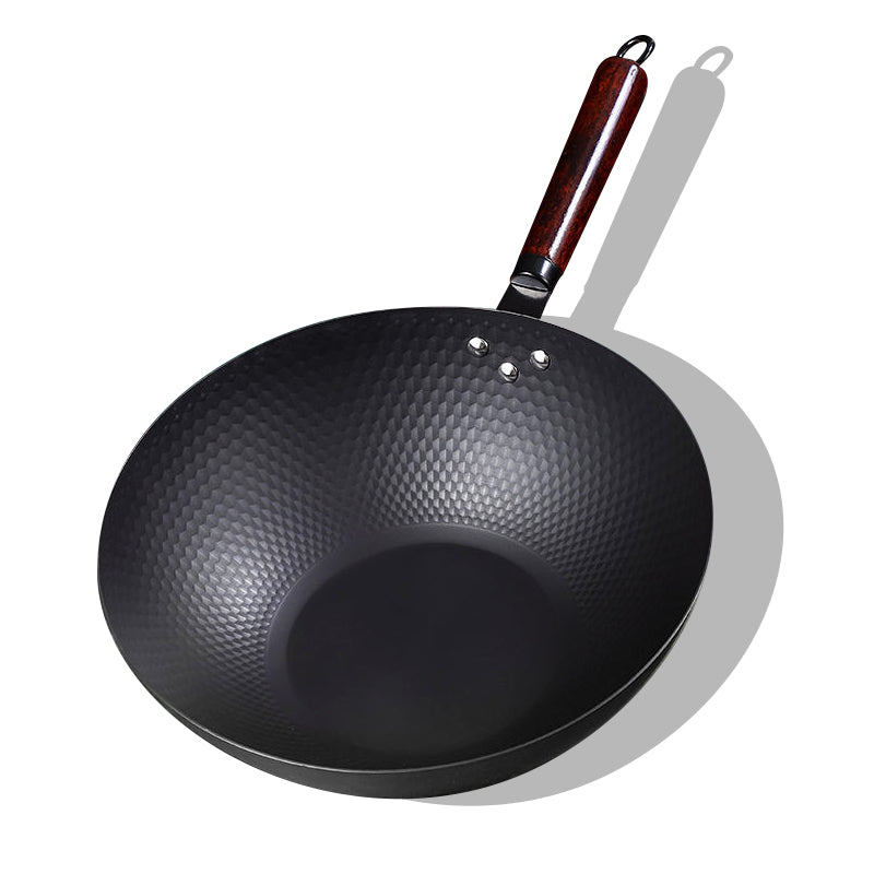 Fine Iron Induction Non-Stick Wok With Iron Shovel