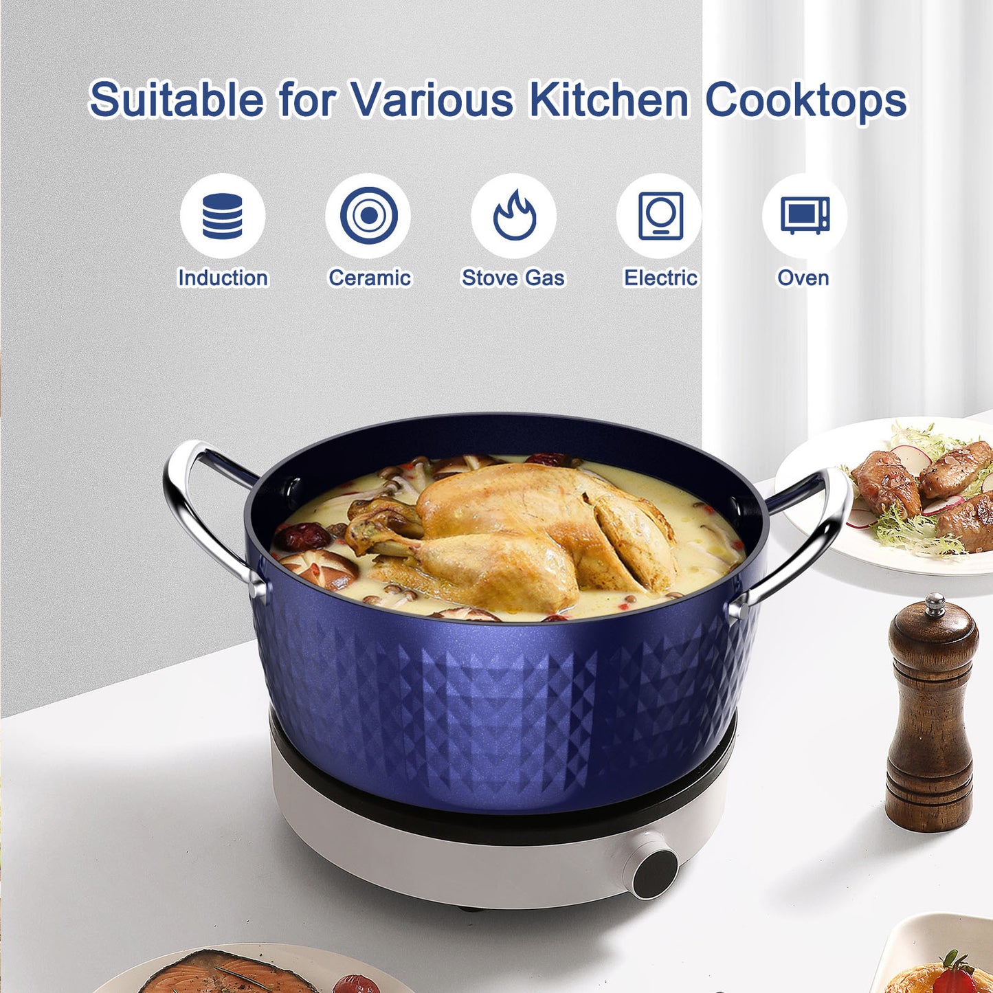 Induction Casserole with lid