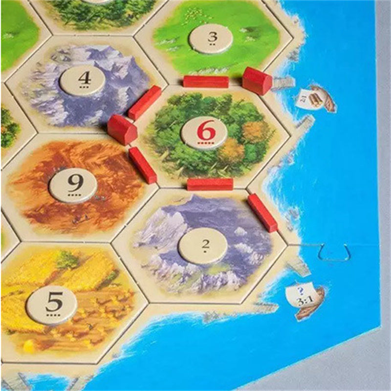 Now five to six players can explore and settle Catan with the Catan Island Board Game Fifth Edition Expansion!